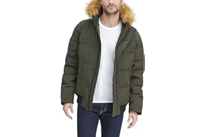 Tommy Hilfiger Men's Arctic Cloth Quilted Snorkel Bomber Jacket (Standard and Big & Tall)