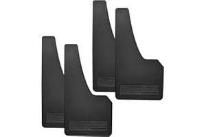 QUYDDC 4 Pcs Universal Black Soft Rubber Mud Flaps - Prevent Mud Splashes, Enhance Appearance, Easy Install, Waterproof & Scratch Resistant - Ideal for Sedan SUV and Urban/Suburban Cars -Cool