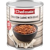Chef-mate Chili Con Carne with Beans, 6 lb 11 oz Bulk #10 Can | Canned food convenience; heat and serve preparation; dependable performance; ideal for concessions and foodservice operations