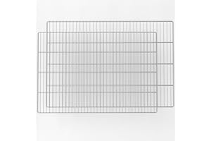 LANEJOY Barbecue Grill Grates Replacement 23 1/4''*15 3/4'' (2 Pack), Stainless Steel Wire Mesh, Multifunction Cooking Grate for Outdoor Grill (SKW0001B)