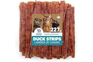 Premium Feeders Duck Strips for Cats 227g – Natural Cat Treats, Soft & Chewy Hypoallergenic Delicious High Protein Snack for Kittens & Adult Cats, Training Rewards & Daily Treat - Made with Real Duck