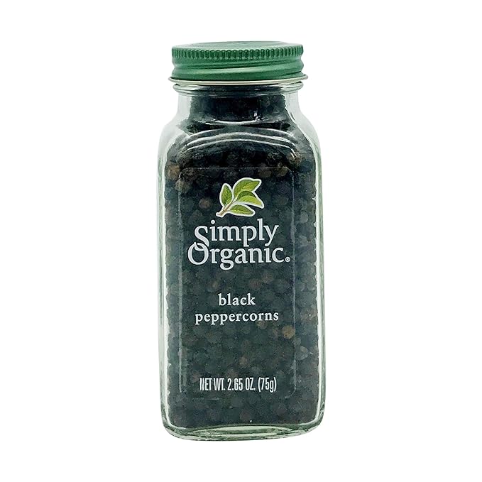 Simply Organic, Black Peppercorns, 2.65 oz Grocery & Gourmet Food