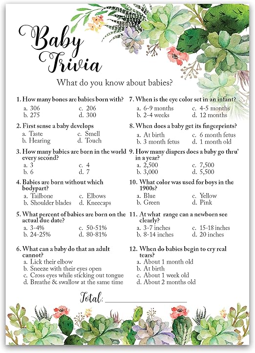 succulent baby shower