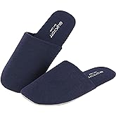 BUXTON Cozy Lightweight and Memory foam Indoor Slippers for Womens and Mens(unisex), Foldable Slippers with Mesh bag-For Home,Travel,Spa and Hotel