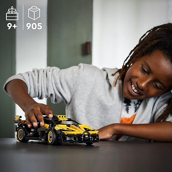 LEGO TECHNIC BUGATTI BOLIDE RACING CAR BUILDING SET – MODEL AND RACE ENGINEERING TOY FOR BACK TO SCHOOL, COLLECTIBLE SPORTS CAR CONSTRUCTION KIT FOR BOYS, GIRLS, AND TEEN BUILDERS AGES 9+, 42151