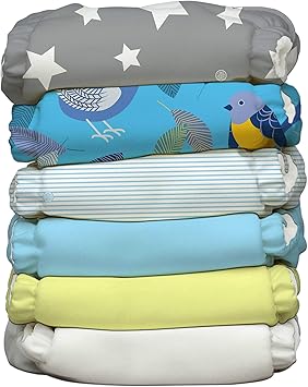 Amazon チャーリーバナナ6おむつ12挿入twitterスター ワンサイズハイブリッドaio Charlie Banana ホーム キッチン