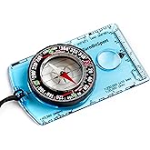 Orienteering Compass Hiking Backpacking Compass | Advanced Scout Compass Camping Navigation - Boy Scout Compass for Kids | Pr