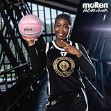 Molten BGR6-WPS Premium Rubber Basketball Size 6 Pink Grey Indoor/Outdoor view 4