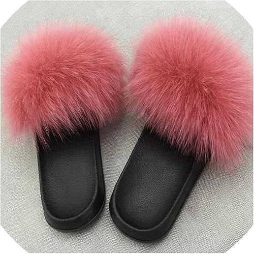 real fur flip flops