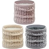 Cisnocr 3pcs Winter Neck Warmer Men Women Ski,Fleece Neck Gaiter Face Mask Scarf Thick Windproof Scarves