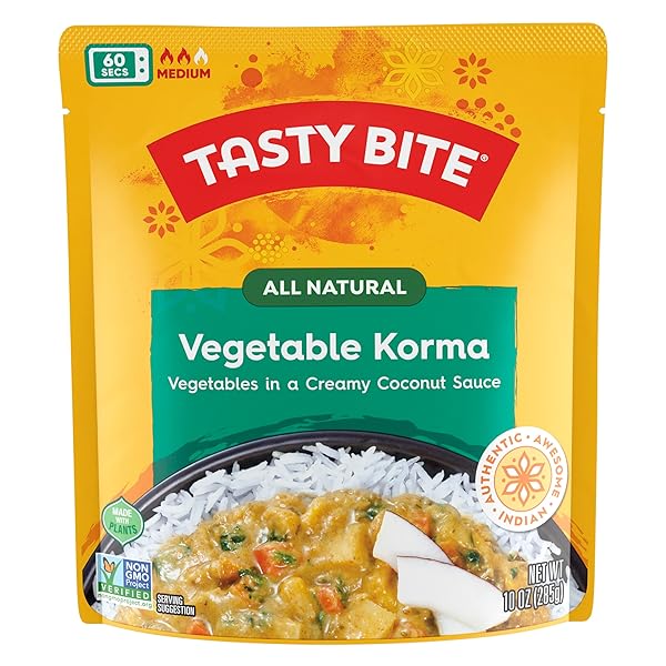 TASTY BITE VEGETABLE KORMA, 10 OUNCE, READY TO...