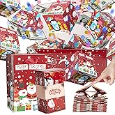 Christmas Surprise Gift Box Explosion for Money, Unique Folding Bouncing Red Envelope Gift Box with Confetti, Cash Pop Up Money Box for Christmas, Birthday, Anniversary, Valentine (15 Bounces, Red)
