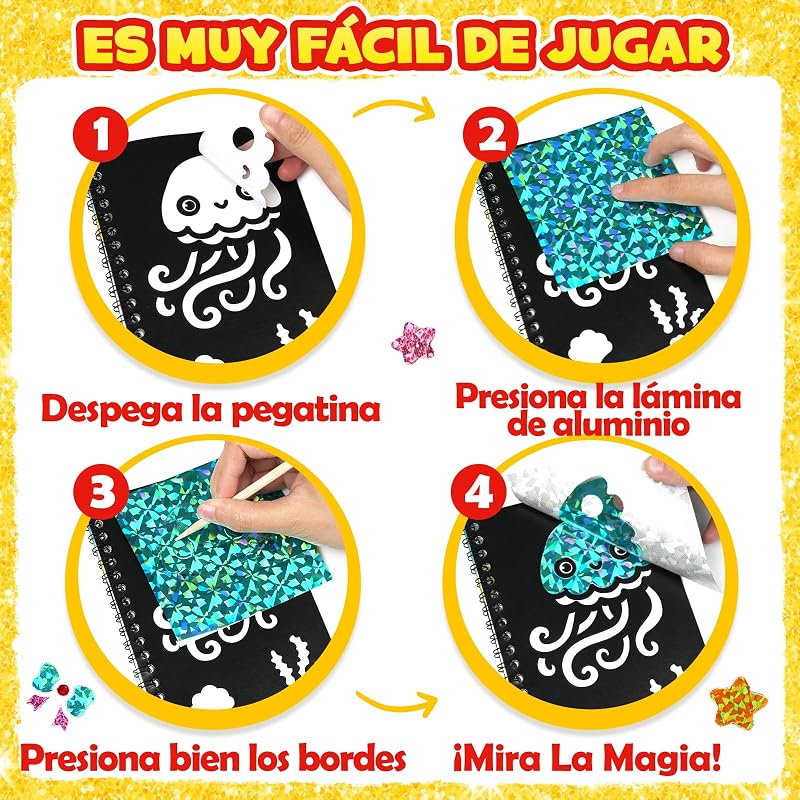 16 Pack 2 IN 1 Kit de Arte con Foil + Libros de Colorear — foto 4 de 7