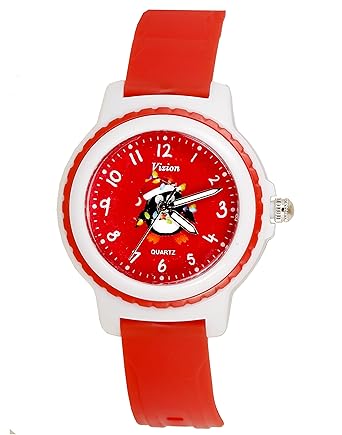 Vizion Analog Red Dial (Skipper-The Penguin of Madagascar) Cartoon Character Watch for Kids-V-8829-6-2