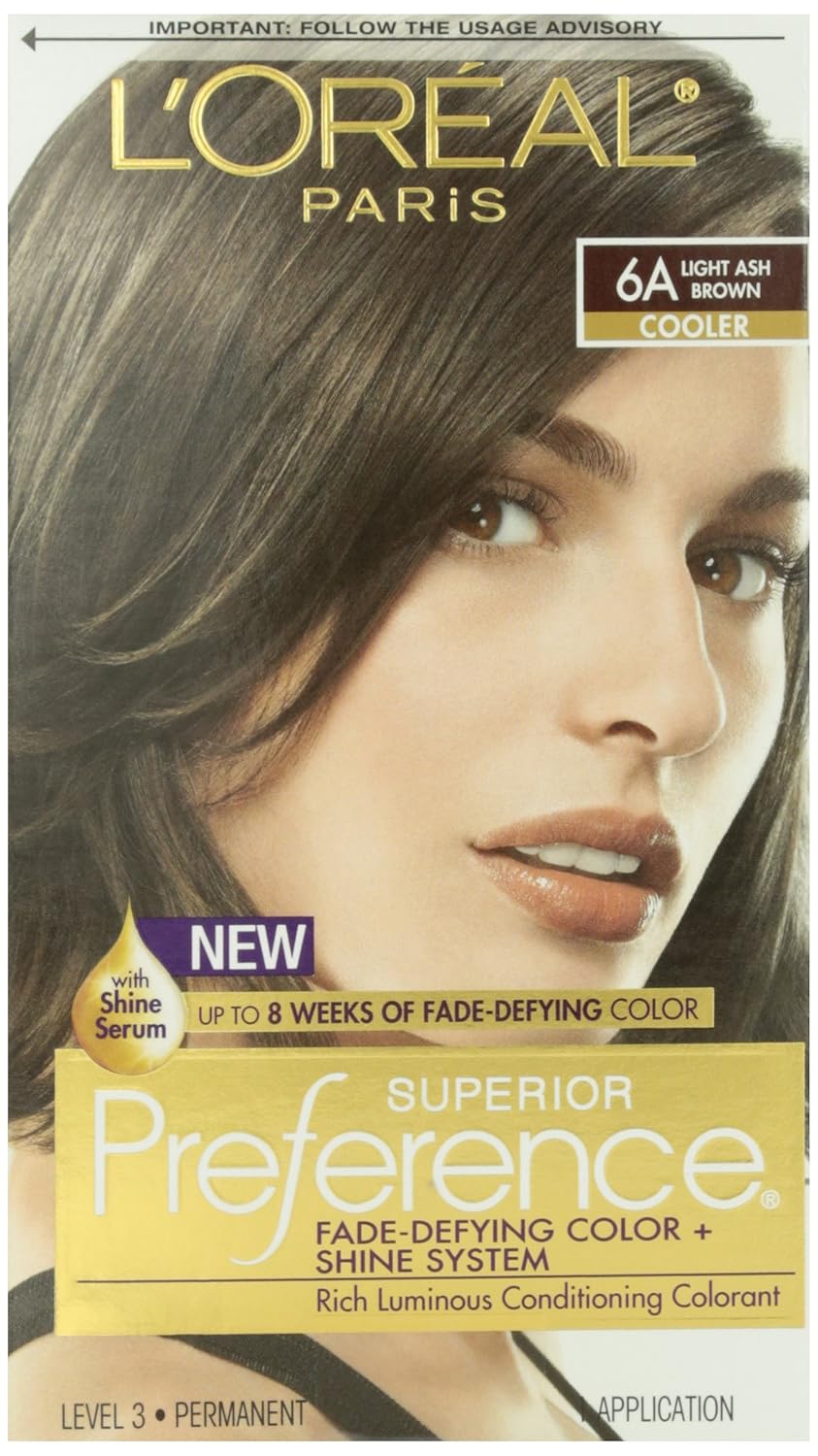 L'Oreal Preference #6A Light Ash Brown, 1 ct