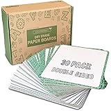 Eco Friendly Dry Erase Lapboards by IDEAKRAFT BOX - 30x Small White Board Lapboard for School Supplies - Dry Erase Boards from Paper! for Teacher Appreciation Gifts - 9x12 Double Sided Mini Whiteboard