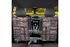 2 Pack Tactical Seat Back Gun Racks, Truck Gun Rack for Hunting Gear, Camo Gun Holder for Car with Molle Panel, Automotive Gu