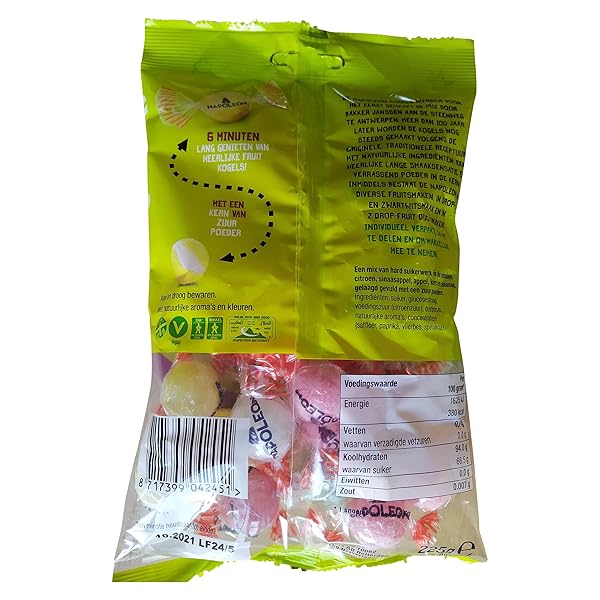 NAPOLEON CANDY SOURS ASSORTED | MIX OF 5 FRUIT FLAVORED CANDIES | NAPOLEON CANDY FIZZY INSIDE | BAG OF 7.93 OUNCE