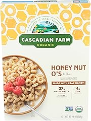 Cascadian Farm Organic Cereal, Honey Nut O's, 9.5 Oz