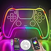 Eeutiwe Gamer Room Decor for Boys, Led Neon Lights for Wall Decor 16.7×11.8 Inch Led Gaming Lights with Remote and App Control Dimmable Gamer Wall Decor as Gamer Gifts for Men