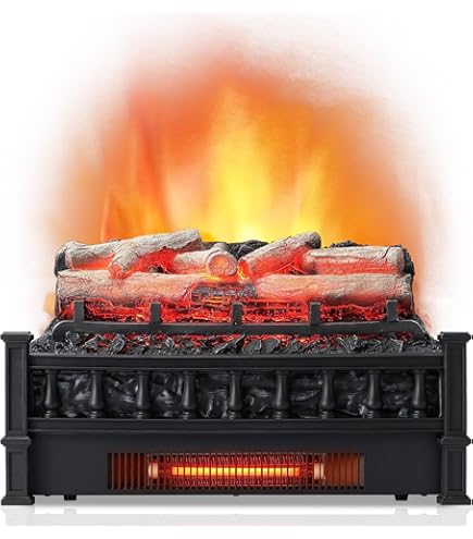 TURBRO Eternal Flame 26-Inch Infrared Quartz Electric Fireplace