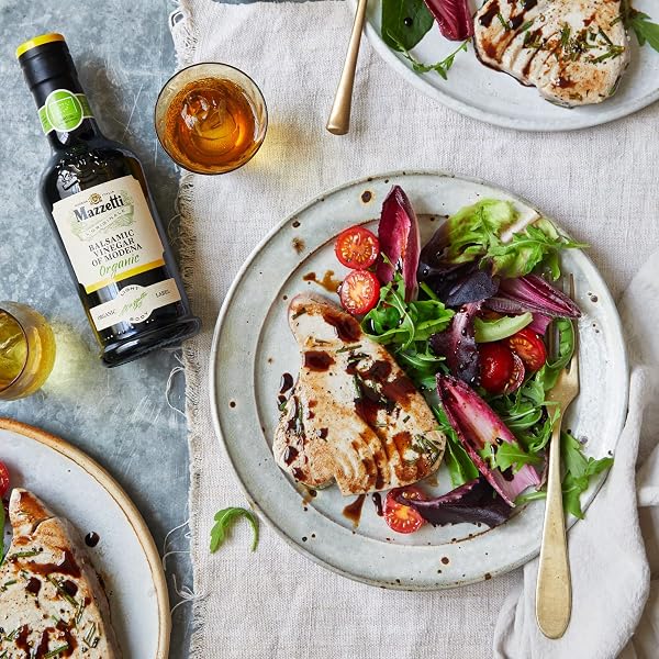 MAZZETTI L’ORIGINALE ORGANIC BALSAMIC VINEGAR OF MODENA, ORGANIC & AGED, 3 LEAF, 8.45 OUNCE