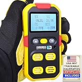 4 Gas Meter for Confined Space | USA NIST Calibration | O2, CO, H2S, LEL