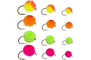 SUPERBE FLIES 24/36/50/60 Producing Fly Fishing Flies Assortment | Dry, Wet, Nymphs, Streamers, Wooly Buggers, Caddis | Trout, Bass Fishing Lure