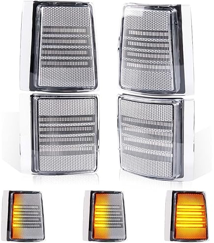 Crystal様 Amazon.com: DEPO Crystal Look Chrome/Clear Corner Lights Set