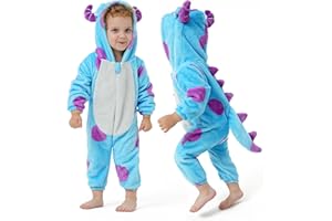 DILUFUN Baby Infant Boys Girls Halloween Onesie Costume,Toddler Animal Onesie Cosplay Costume,Funny Warm Winter Outfit