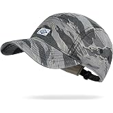 CLAPE Camouflage Short Brim Cap, Low Profile 5 Panel Camper Hat | Short brim camo cap with breathable cotton, a shapeable brim and lightweight comfort for hiking, camping and everyday wear.