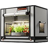 Spider Farmer Small Grow Tent for Aerogarden, Hydroponic Growing System, 24"x16"x20", with Roll-up Door, Removable Floor Tray