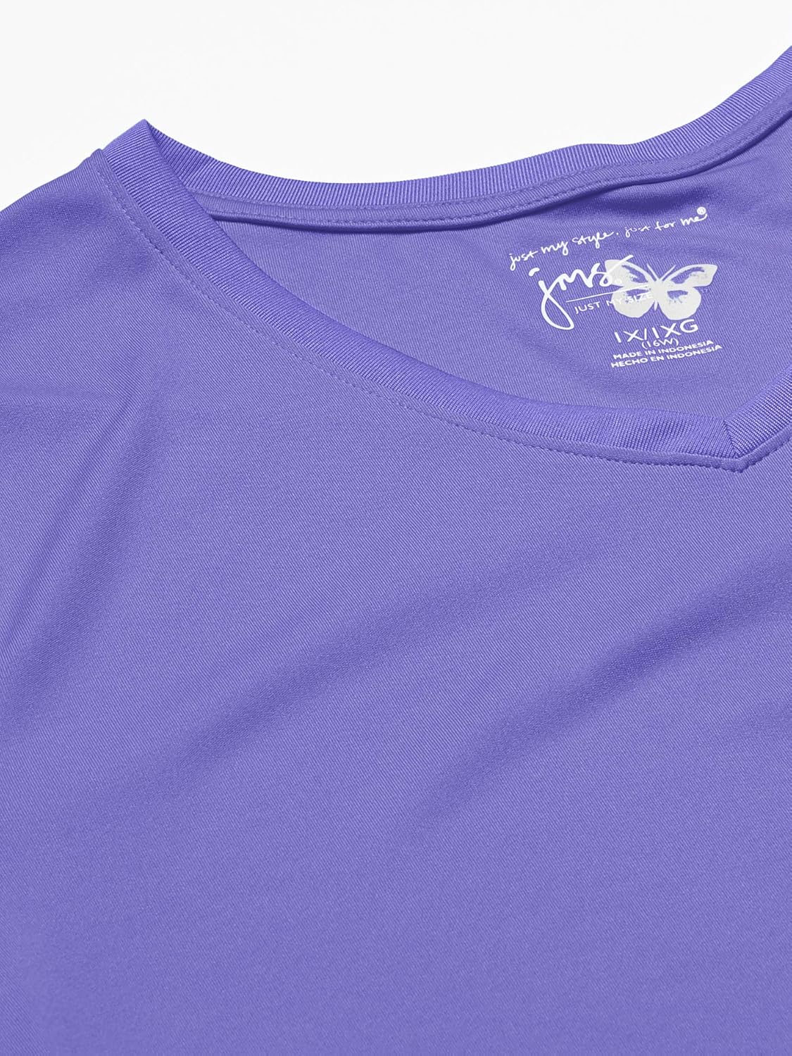 Just My Size Women's Plus-Size Cool DRI Short Sleeve V-Neck Tee at  Women’s Clothing store