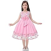 Cichic Elegant Girls' Special Occasion Dress Princess Dresses for Kids 5-6 Years Old Light Purple