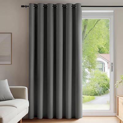 Deconovo Room Divider Curtain 79 x 110 Inch Thermal Insulated Blackout Eyelet