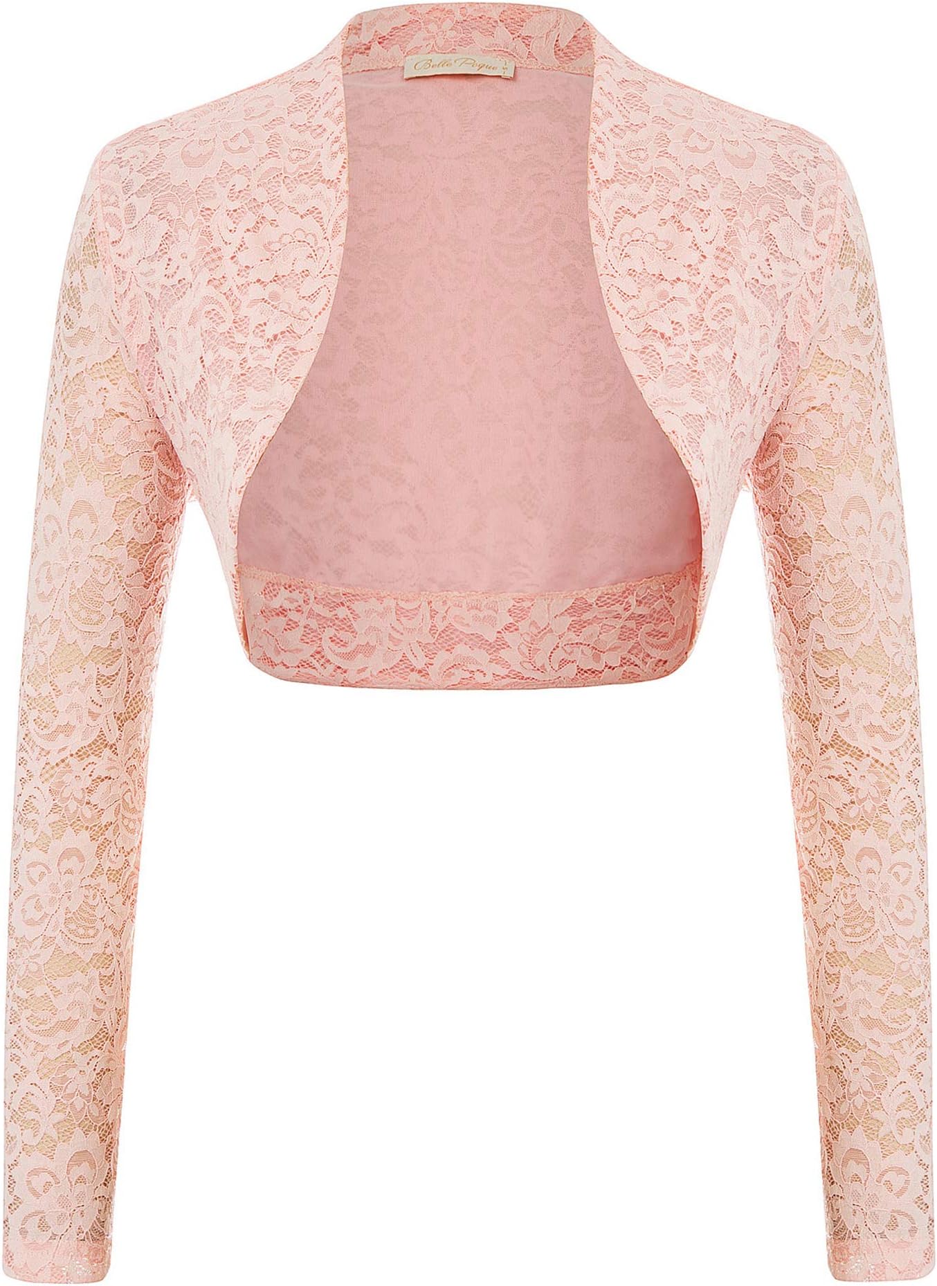 Women's Long Sleeve Floral Lace Shrug Bolero Cardigan JS49