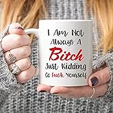 5Aup Christmas Gifts Funny Quote Coffee Mug, 11Oz Novelty Saying Ceramic Cups, Unique Birthday and Holiday Gifts for Her, Women
