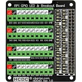 HCDC RPi GPIO Status LED &amp; Terminal Block Breakout Board HAT for Raspberry Pi A+ 3A+ B+ 2B 3B 3B+ 4B
