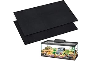 15 x 30 x 0.2 Inches Aquarium Leveling Mat 2PCS/Set Neoprene Non-Slip Shockproof Fish Tank Pad Waterproof Textured Surface fo