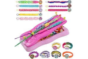 TGJH Friendship Bracelet Making Kit for Girls - DIY Handmade Arts and Crafts Toys, Fun Bracelet Activities and Birthday Gifts for Creative Kids, Craft Kit for Girls Age 6 7 8 9 10 11 12