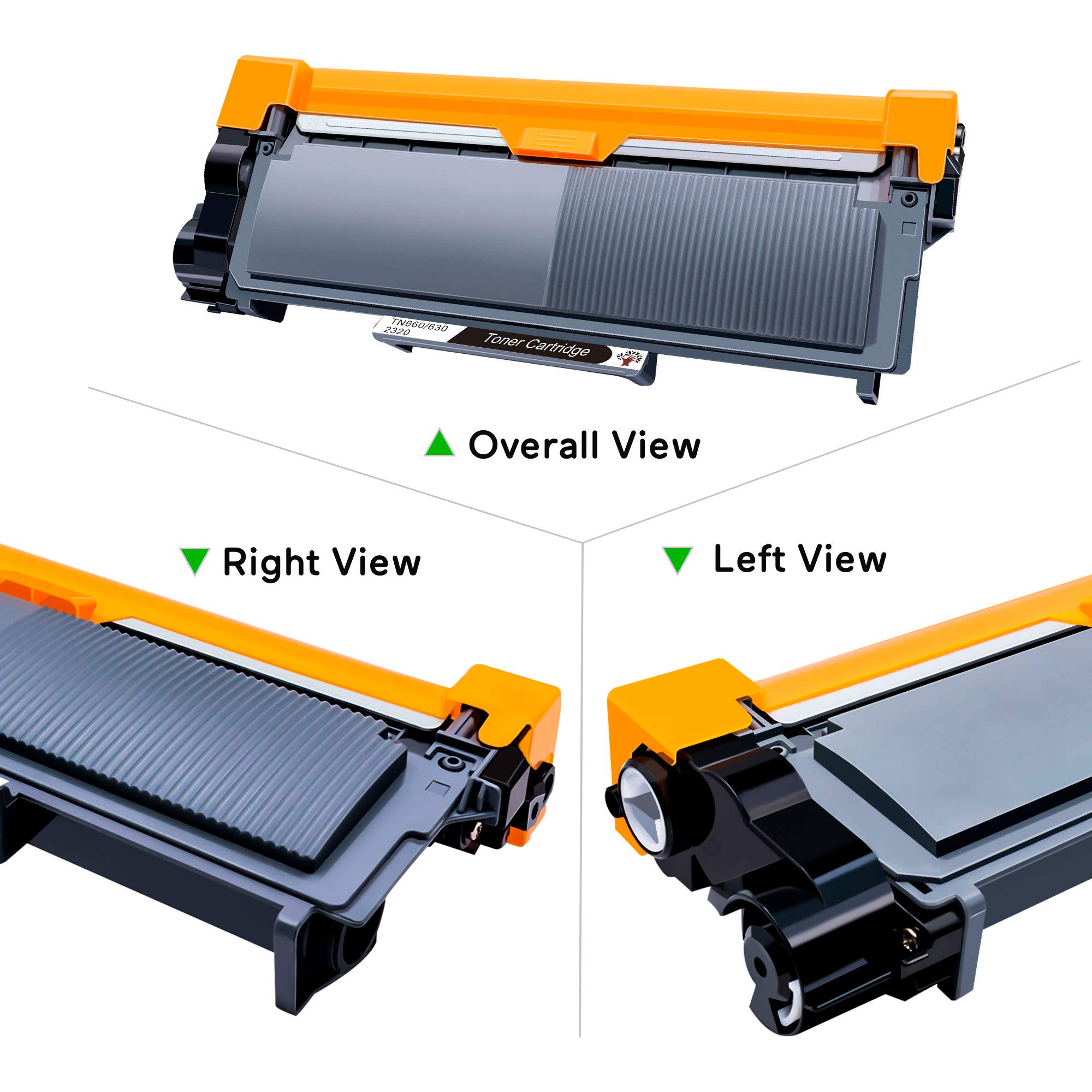 GREENSKY Compatible Toner Cartridge Replacement for Brother TN660 TN630