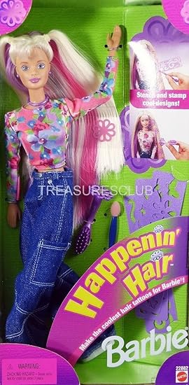 Amazon Com Happenin Hair Barbie 1998 Toys Games