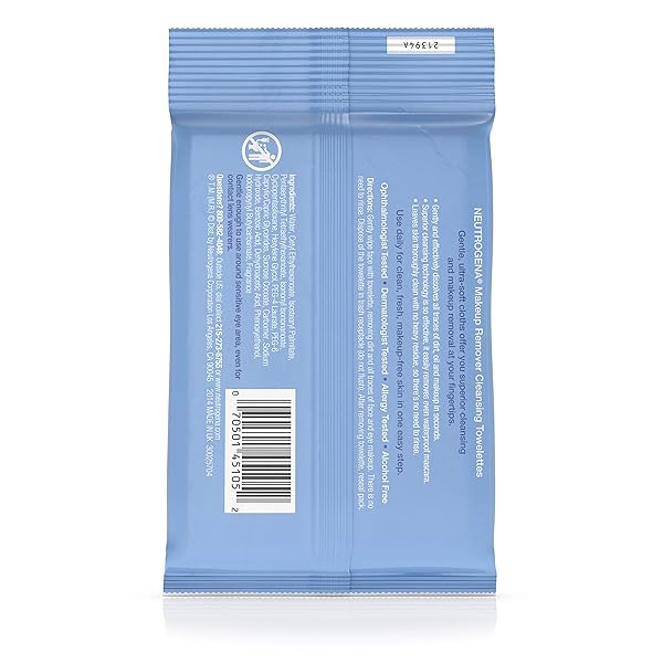 NEUTROGENA MAKE-UP REMOVER CLEANSING TOWELETTES, 7 COUNT, PACKAGING MAY VARY