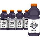 Gatorade Thirst Quencher Zero Sugar Sports Drink, Grape, 20oz Bottles, 8 Pack, Electrolytes for Rehydration