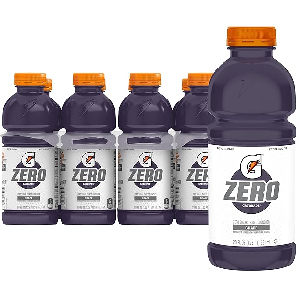 GATORADE THIRST QUENCHER ZERO SUGAR SPORTS DRINK, GRAPE,...