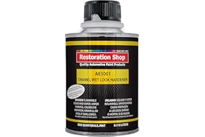 Restoration Shop AE3001 Acrylic Enamel Wet Look Hardener - Quarter Pint, Universally Used as Catalyst in Many Brands of Automotive Enamel Paints