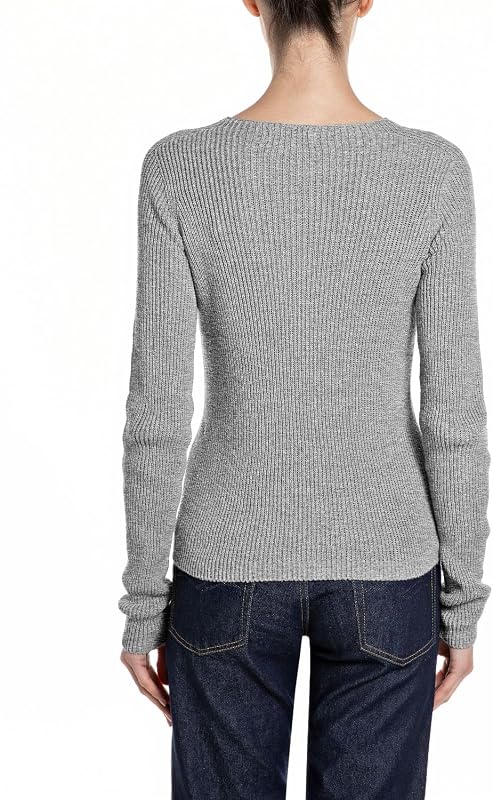 Dk4200 - Pull-Over, M03 Grey Melange, L para Mujer