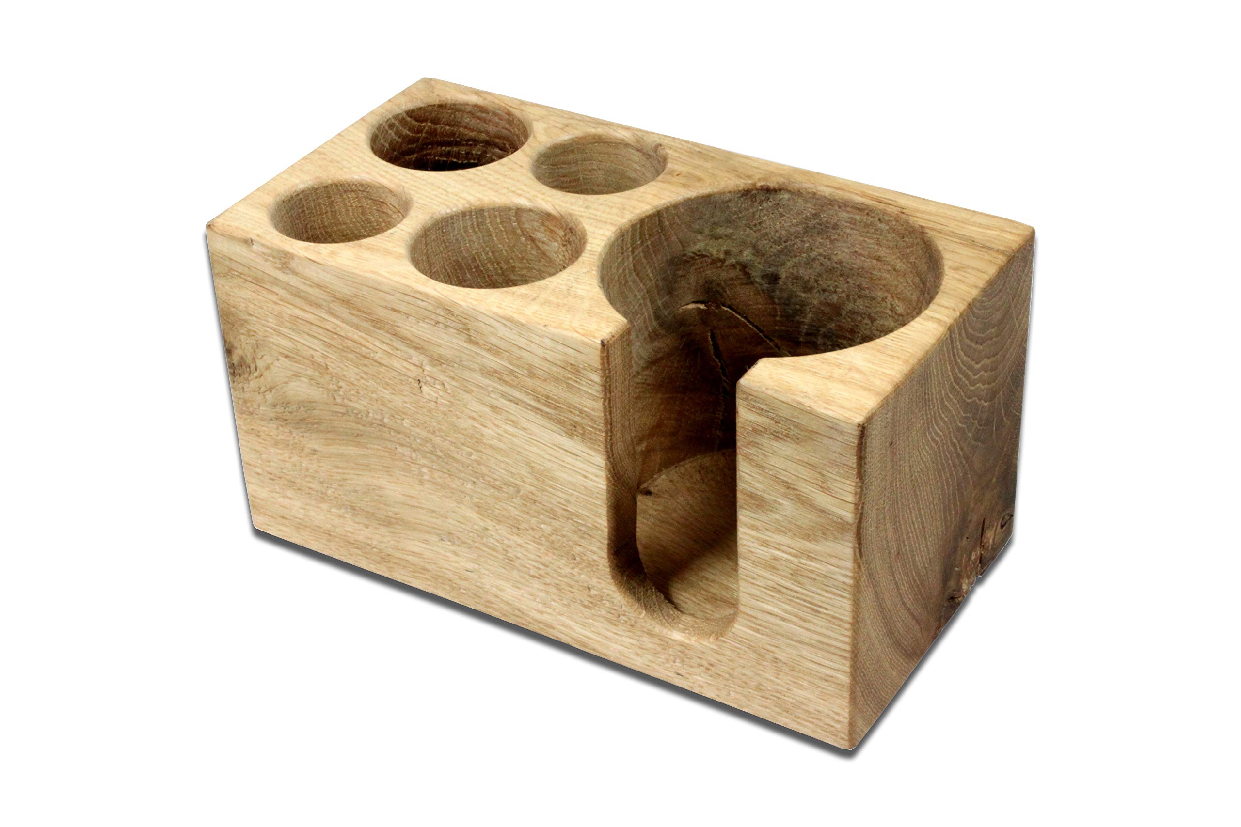 Stritzelberger Oak Paddy Wood Washbasin Organiser, 18 x 9 x 9 cm