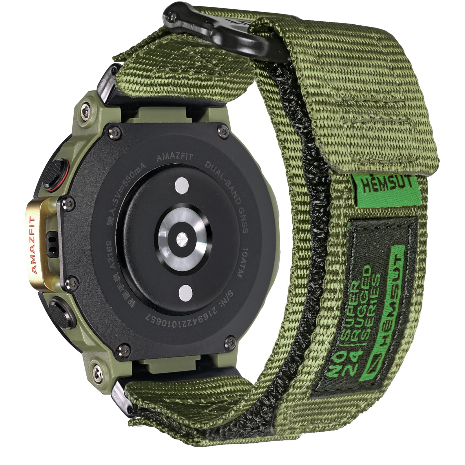 torbollo Watch Bands Compatible with T-Rex/T-Rex 2/T-Rex Pro/T-Rex Ultra, Rugged Nylon Sports Strap With Woven Loop Design
