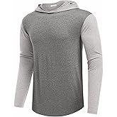 PINSPARK Lightweight Pullover Hoodies for Men Long Sleeve Hoodie for Golf Gym Workout Athletic Sweatshirt